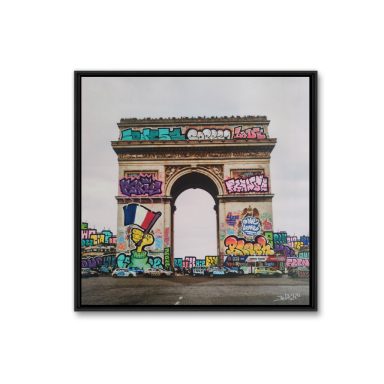 Tableau Paris France Graffiti streetart achat galerie d'art Lyon Paris photographie edition banksy obey invader seth 