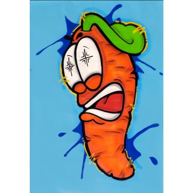 Carotte Graffiti graff vandal lyon lyonnais streetart officiel Rotka karotte carotte bio carrot wortel zanahoria Karotte  carota  
